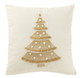 COUSSIN SAPIN FRANGE+POMPOM 45x45 cm