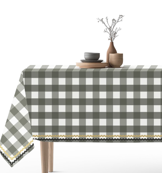 VICHY KAKI - NAPPE VINYLE PODEVACHE NE3 140x300