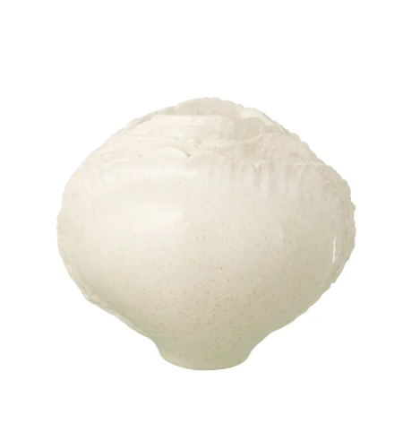 Vase en grès blanc cassé 35x27.5xH30cm
