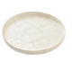 Plat COQUILLAGE Blanc L Ø33xH3cm