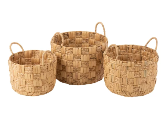 Panier Rond JACYNTHE d'EAU Ø44xH39cm