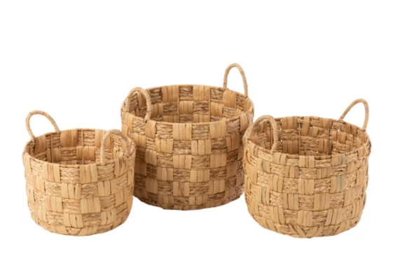 Panier Rond JACYNTHE d'EAU Ø39xH36cm
