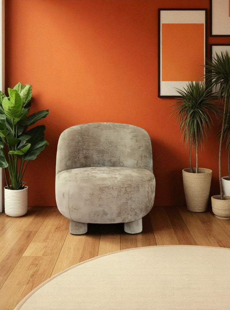 Fauteuil BORLANO Taupe 74x77h73cm