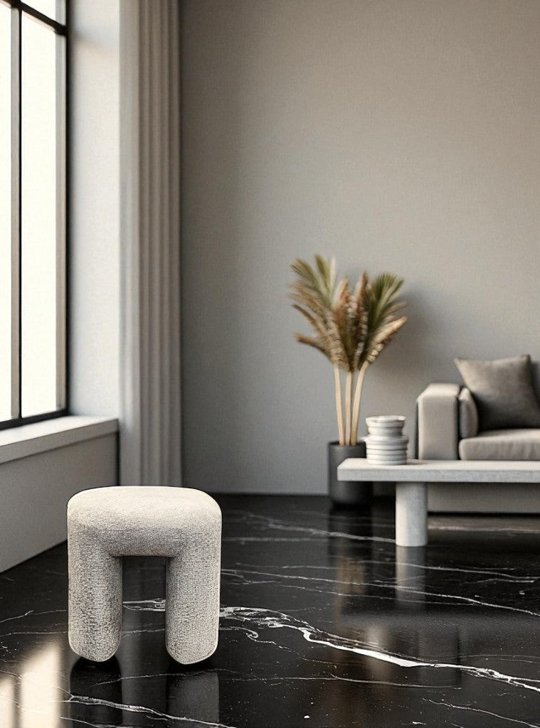 Pouf ARCHE Beige 46x42,5h40cm