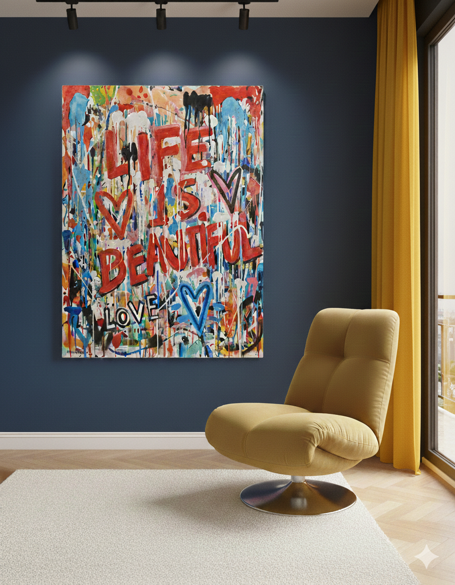 Tableau LIFE 160x120cm