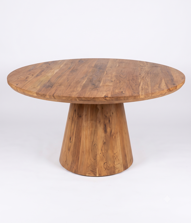 TABLE REPAS RONDE DOMBY manguier Ø130h76cm