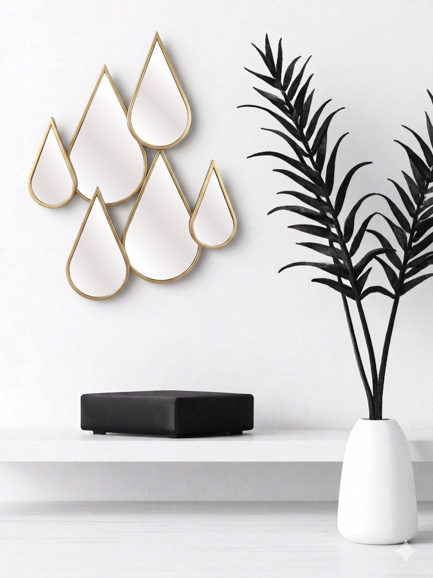 Miroir GOUTES GOLD H87x68cm