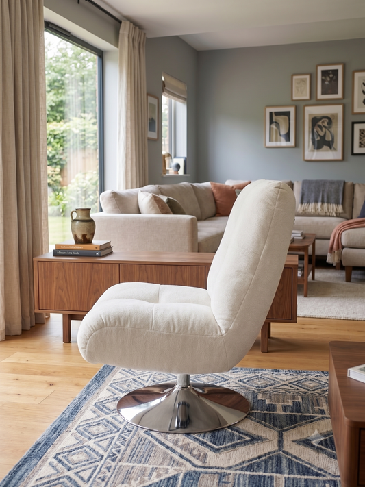 Fauteuil Relax BOTON Craie 93x72xH93 cm