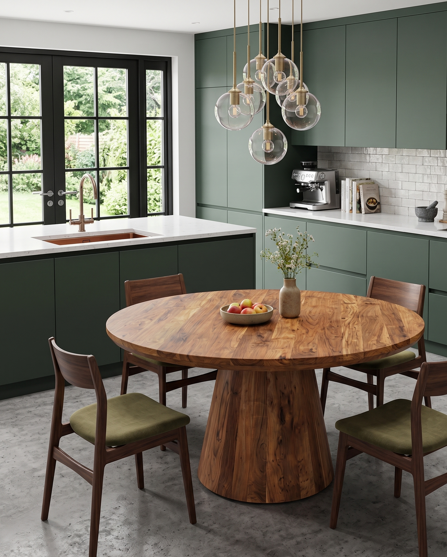 TABLE REPAS RONDE DOMBY manguier Ø130h76cm