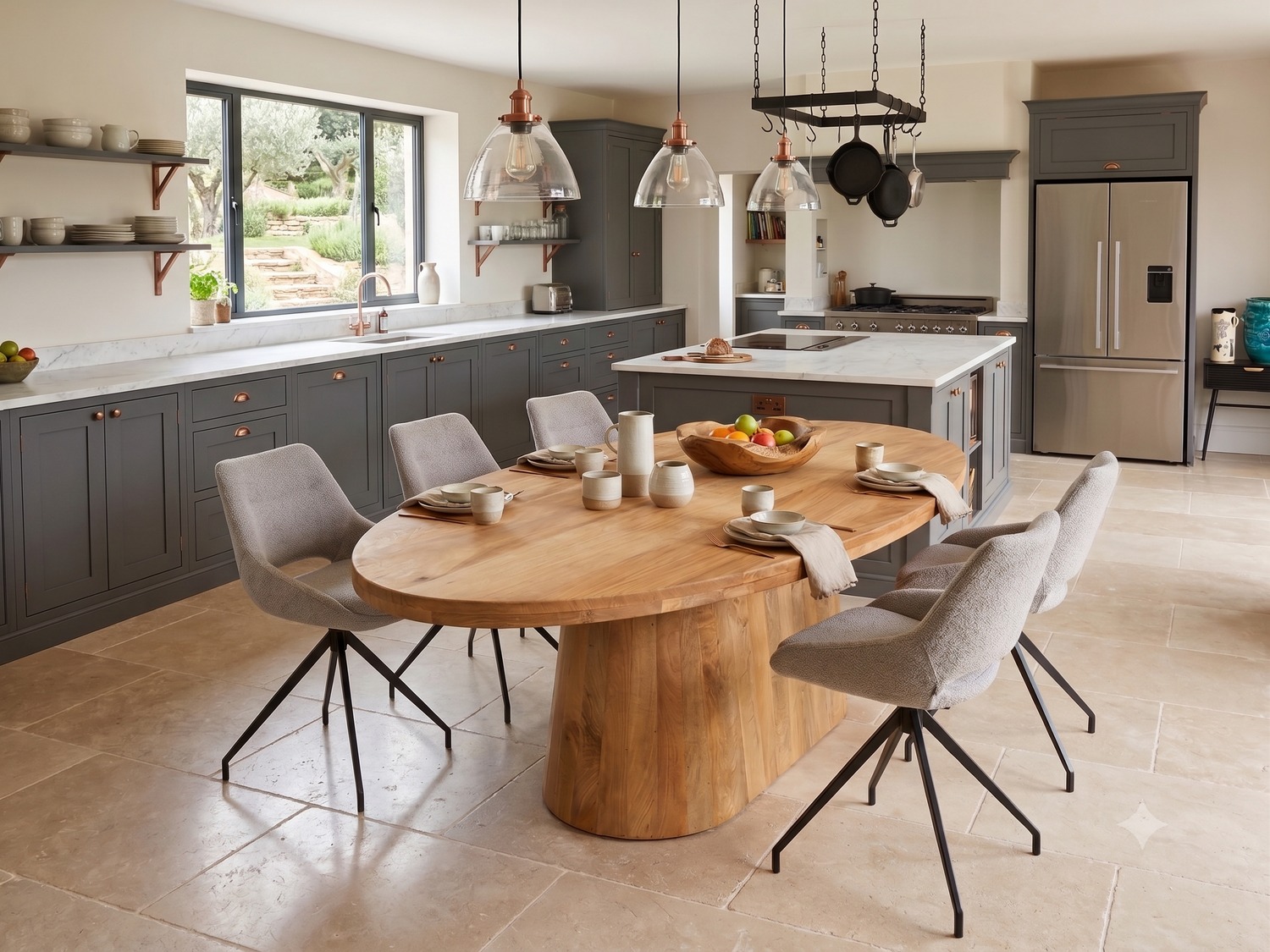 Table repas Ovale DOMBY manguier 240x110h76cm