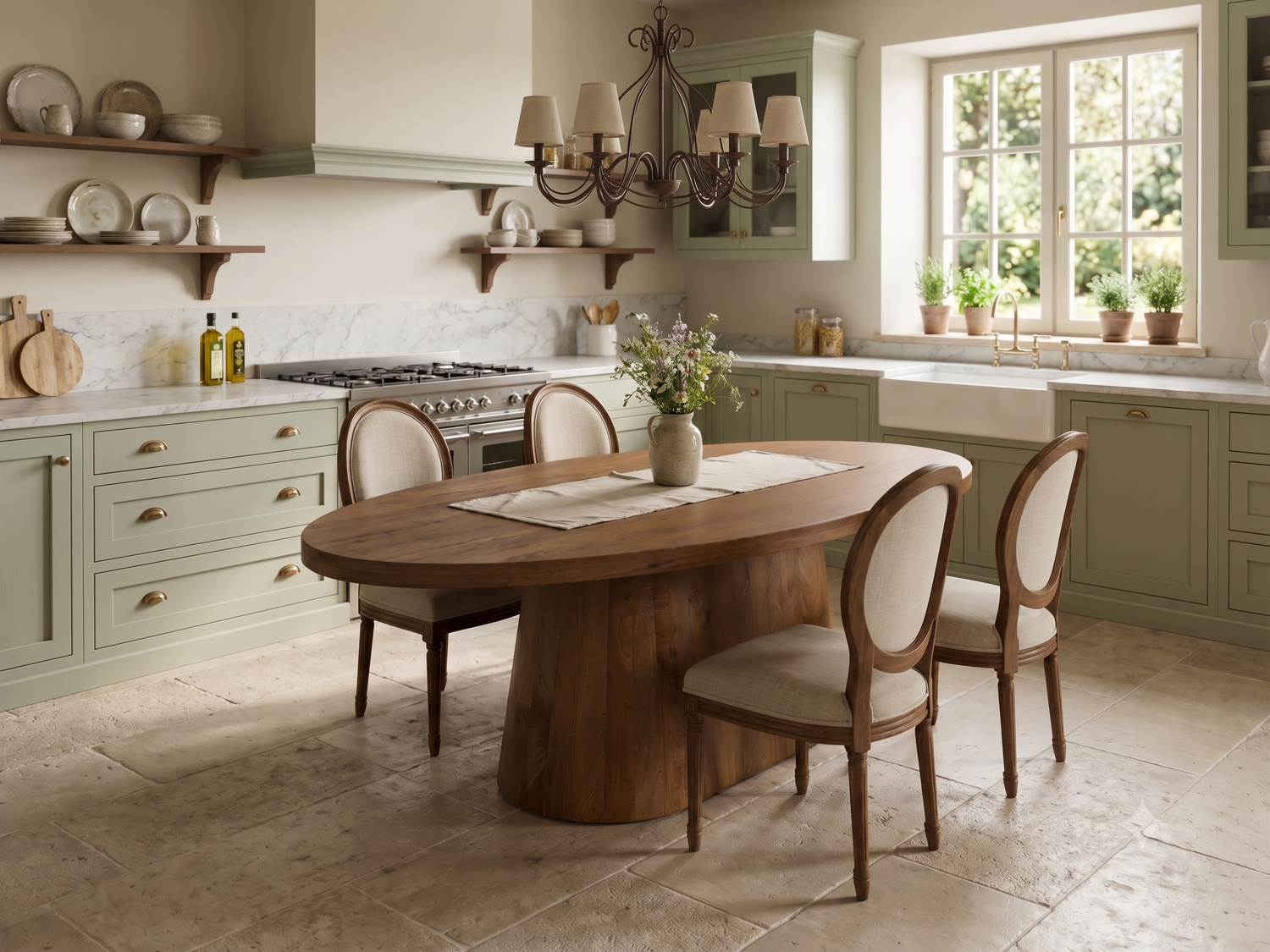Table Repas Ovale DOMBY manguier 180x100h76cm