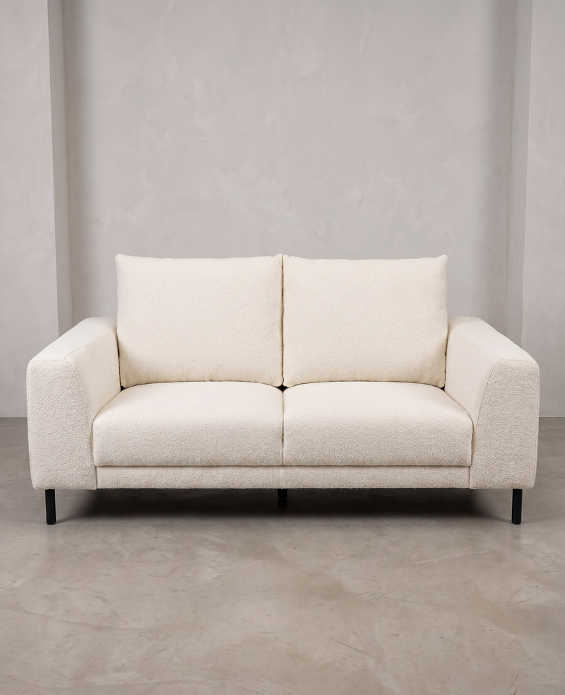 Canapé PRACTO tissu Ivory 2PL 163x95xH86cm
