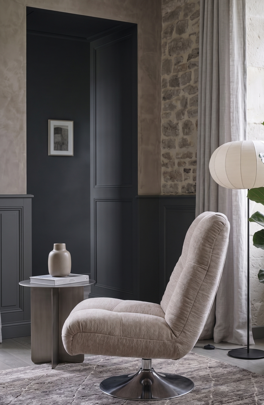 Fauteuil Relax BOTON Taupe 93x72xH93 cm