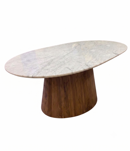 Table Repas Ovale BERROTY marbre 180x100h76cm