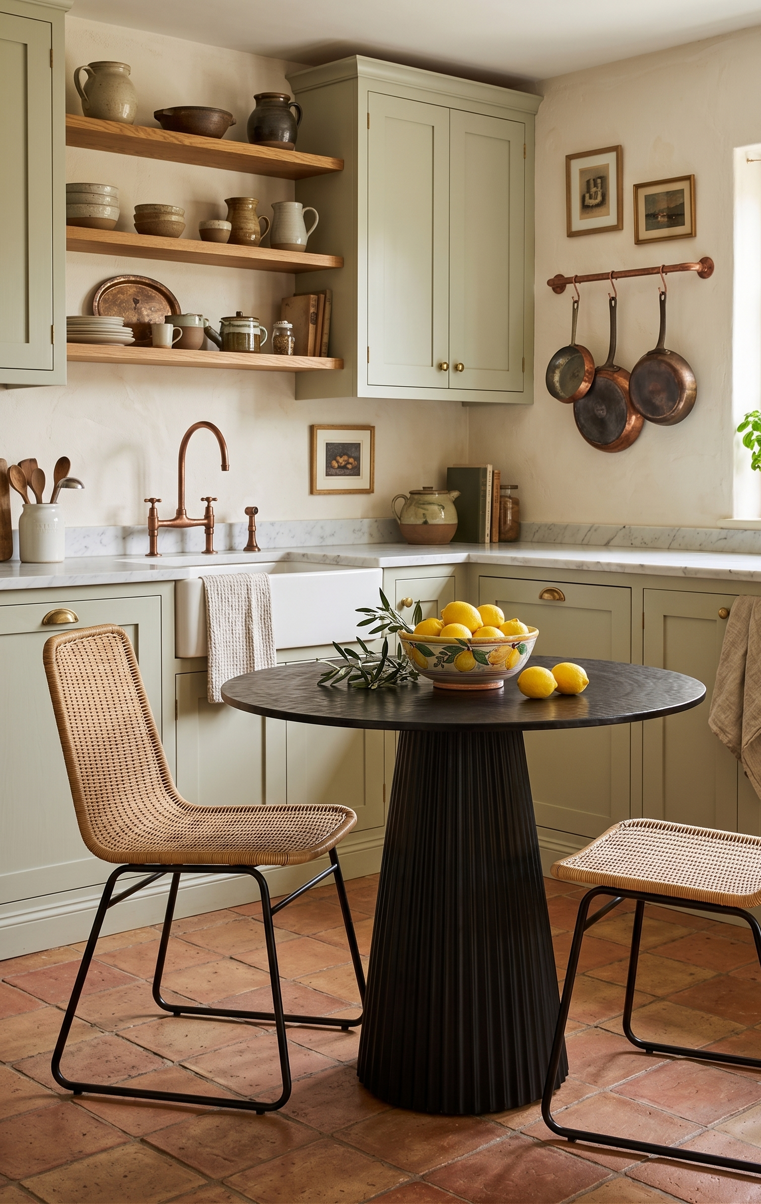 Table REPAS CHAMP Blackish Bronze Ø88xH74 cm