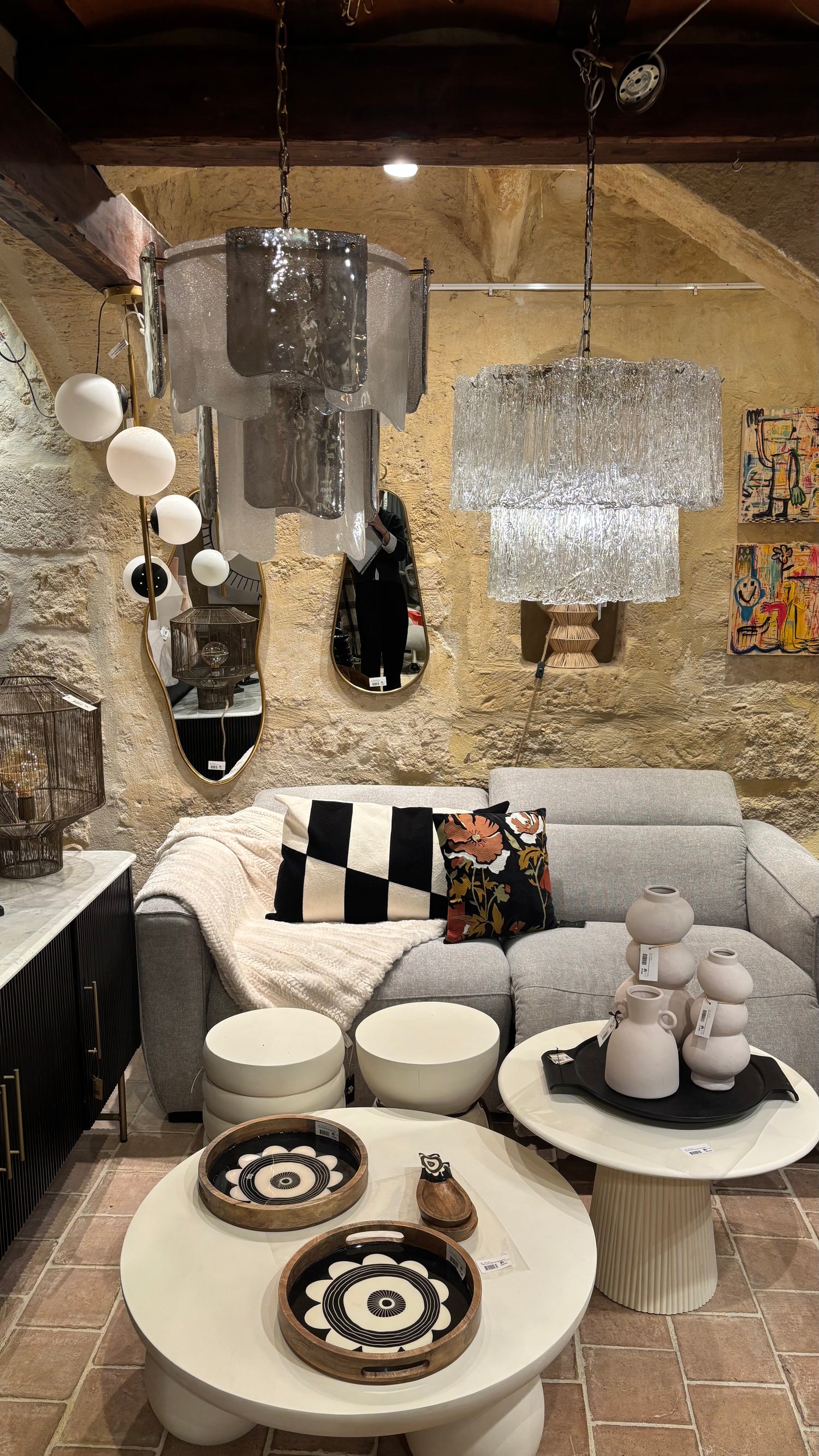 Lustre PARIS 2 rangs D60xH60Ccm