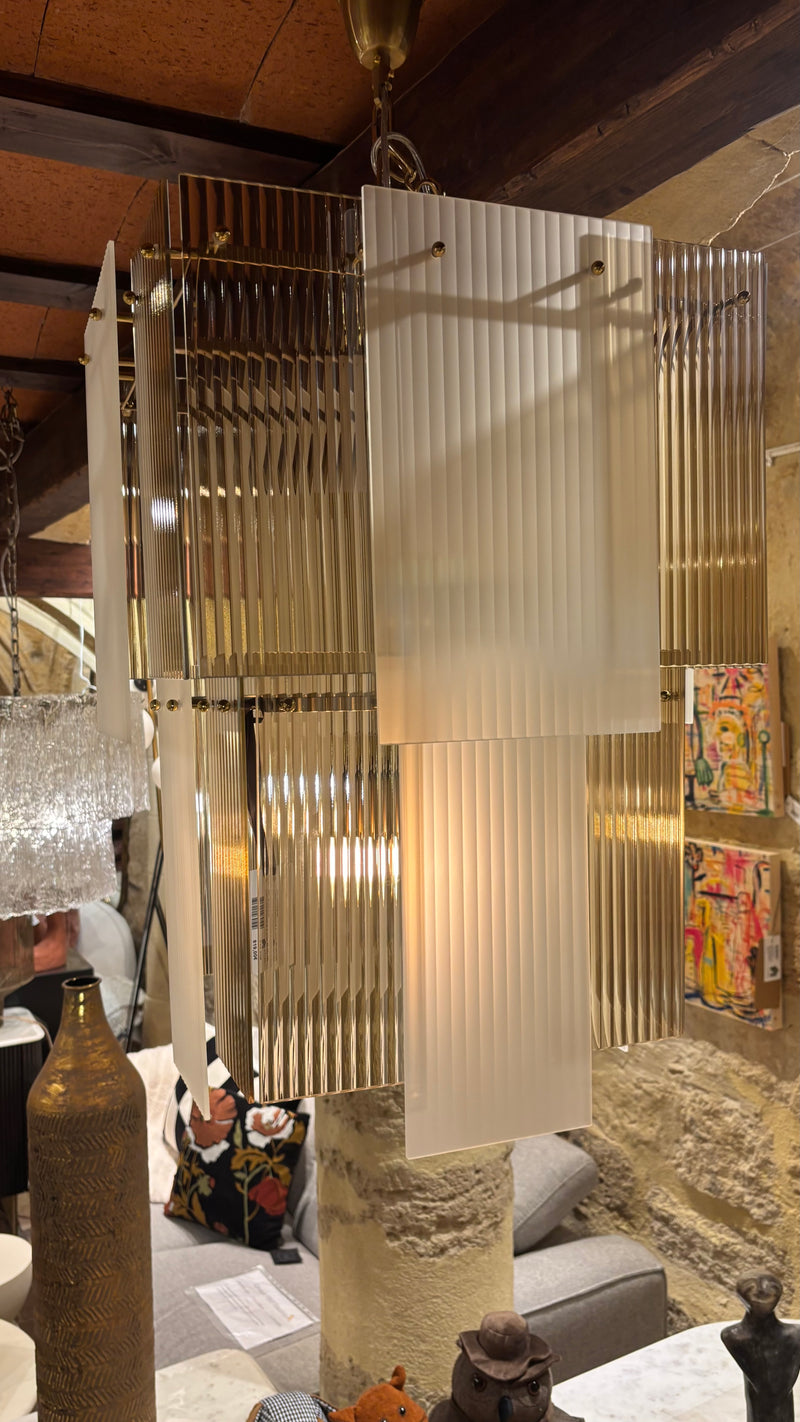 Lustre COPENHAGUE 2 rangs 55×55xH68cm