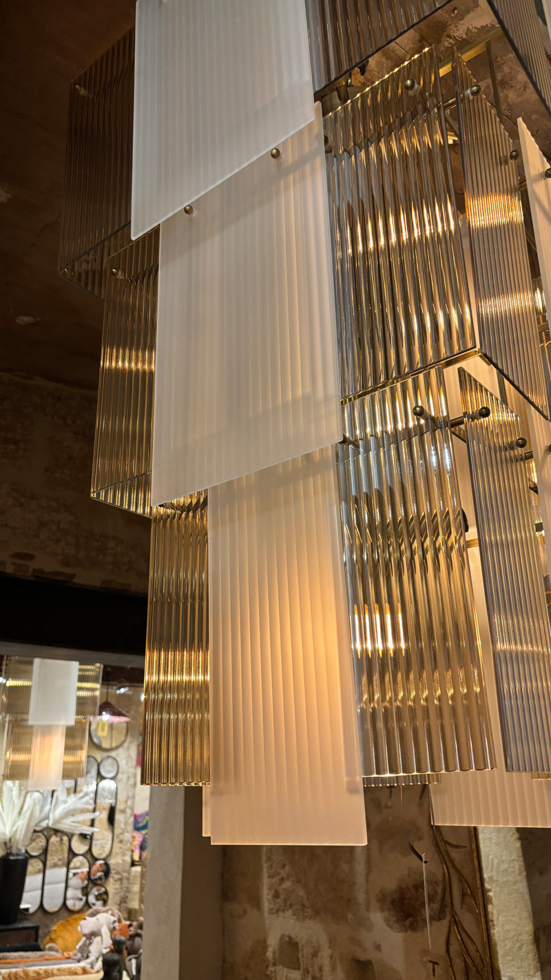 Lustre COPENHAGUE 3 rangs 65×65xH100cm