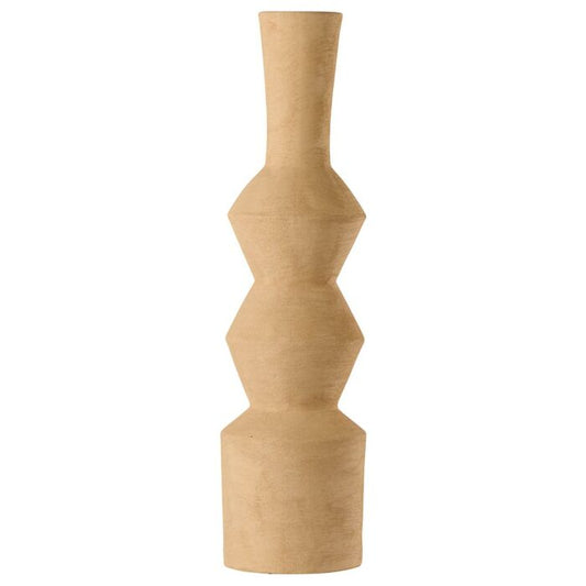 Vase en terre cuite coloris argile Ø15,3xH59 cm