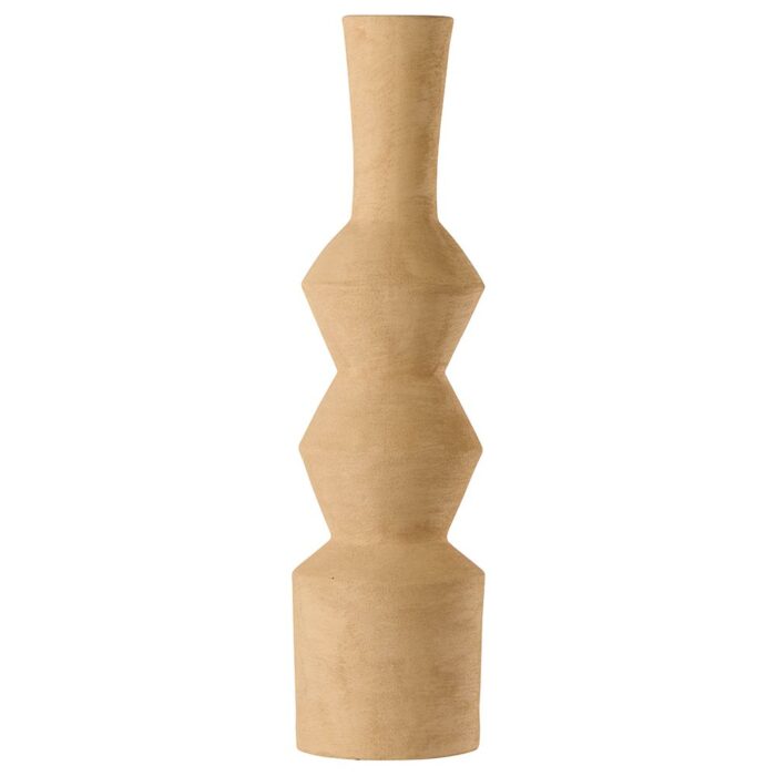 Vase en terre cuite coloris argile Ø15,3xH59 cm