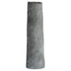 Vase cylindrique haut en grès anthracite Ø13,7xH48,5cm