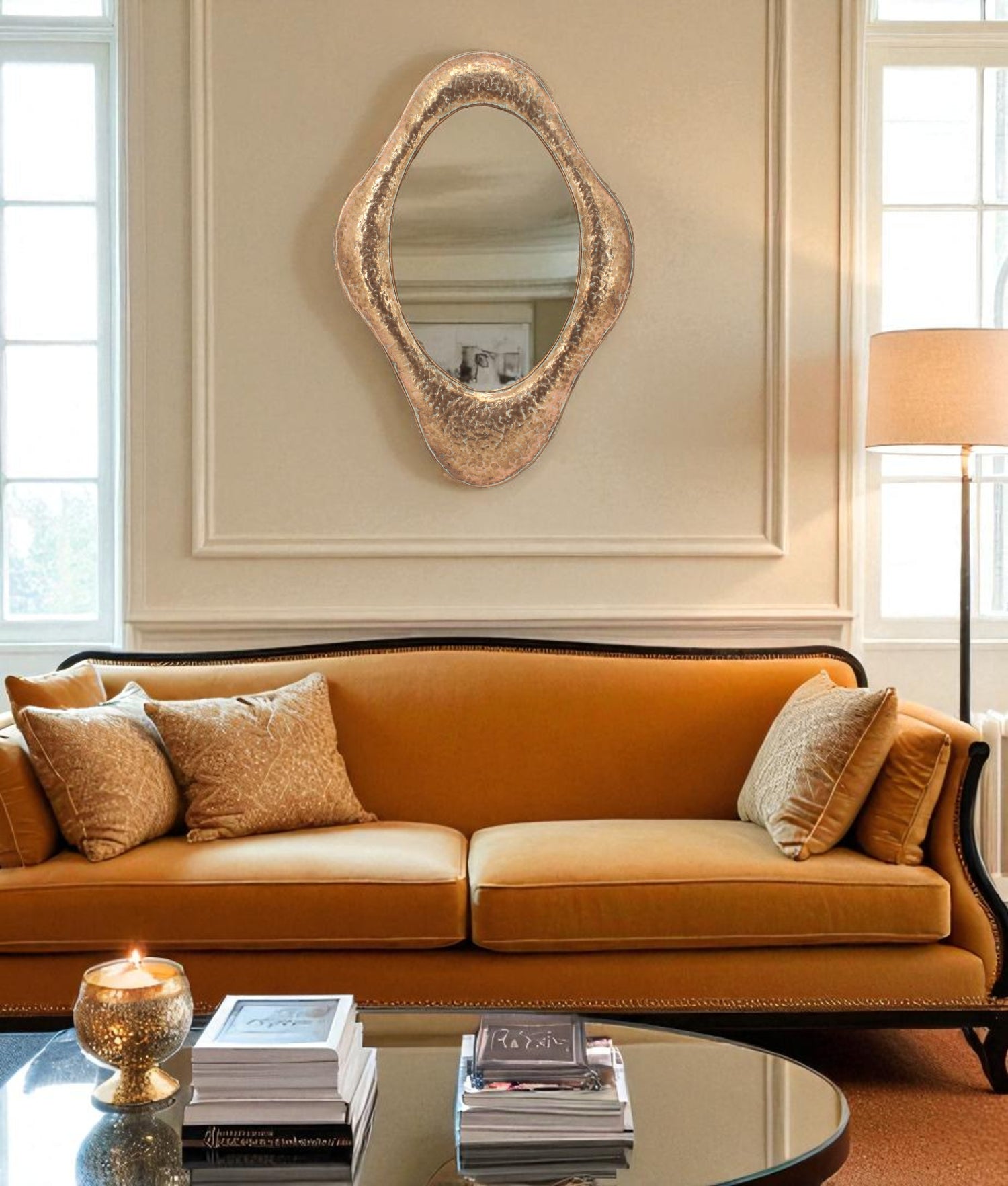 Miroir MARTELO OVALE H70x48cm