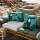 Coussin TOCO Turquoise 45x45cm