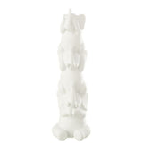ELEPHANT PYRAMIDE BLANC 10.2x9.5x31.7cm