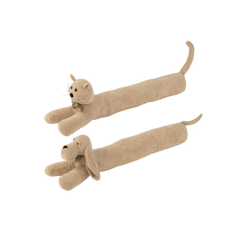 BOUDIN PORTE CHIEN/CHAT BEIGE 84x12x23cm
