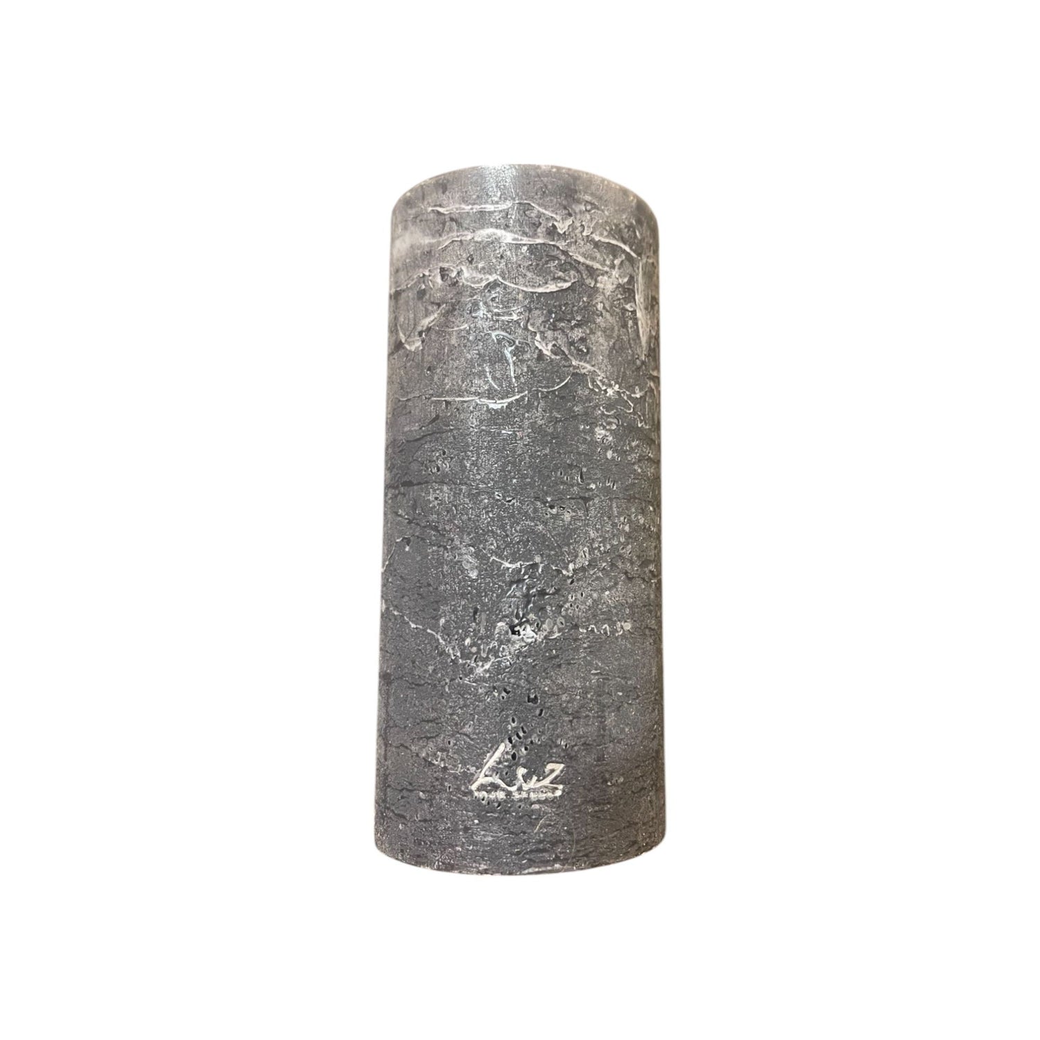 Bougie Rustique Basalte Ø7xH15 cm