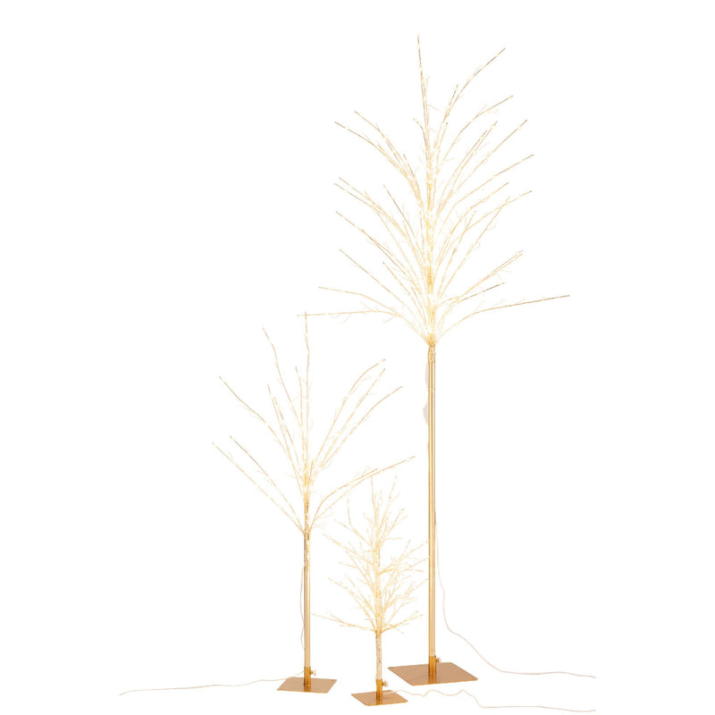ARBRE LED METAL OR S 34x30xH59 cm