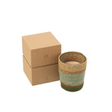 BOUGIE PARFUMEE BEIGE/BLEU 12.5x12.5x15.5cm
