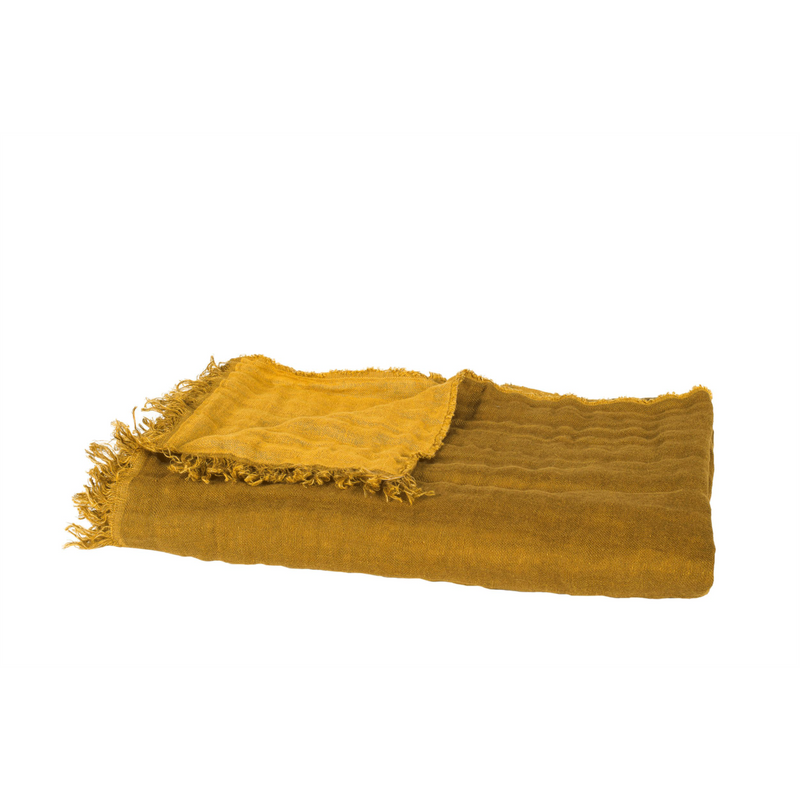 Plaid BAYA Bronze/Or 135x200 cm