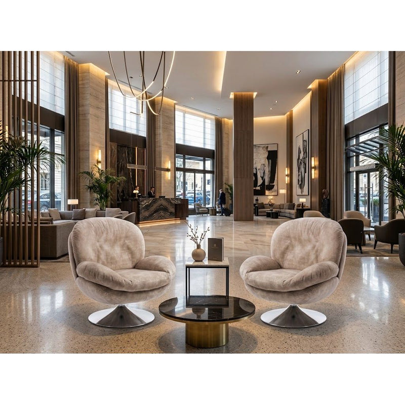 Fauteuil IZOP velours Weimar