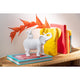 ELEPHANT PORTANT BEBE BLANC 26.5x11x23.5cm