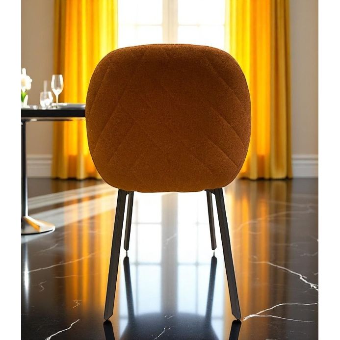 Fauteuil Repas PADE Tissu Cannelle 60x58xH81cm