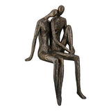 Figurine Bronze Résine COUPLE 13x17xH35 cm