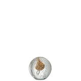 Presse-Papier BULLES Verre Or S Ø9xH8,5 cm