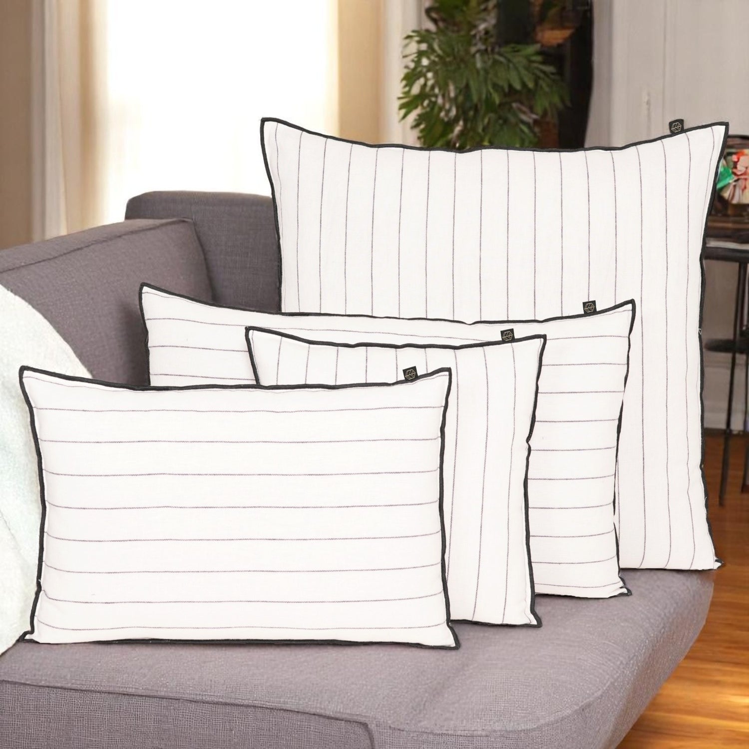 Housse de coussin CALVI II BLANC 40X60cm
