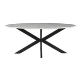 Table REPAS Ovale FRED marbre 230x110xH76cm