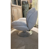 Fauteuil IZOP chenille Craie