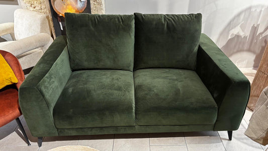 Canapé PRACTO velours Forest 2PL 163x95xH86cm
