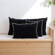 Housse de coussin CHENNAI NOIR 45X45cm
