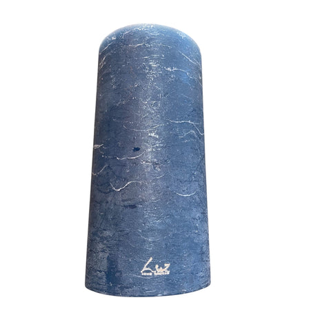 Bougie Rustique Bleu Petrole Ø10xH20 cm