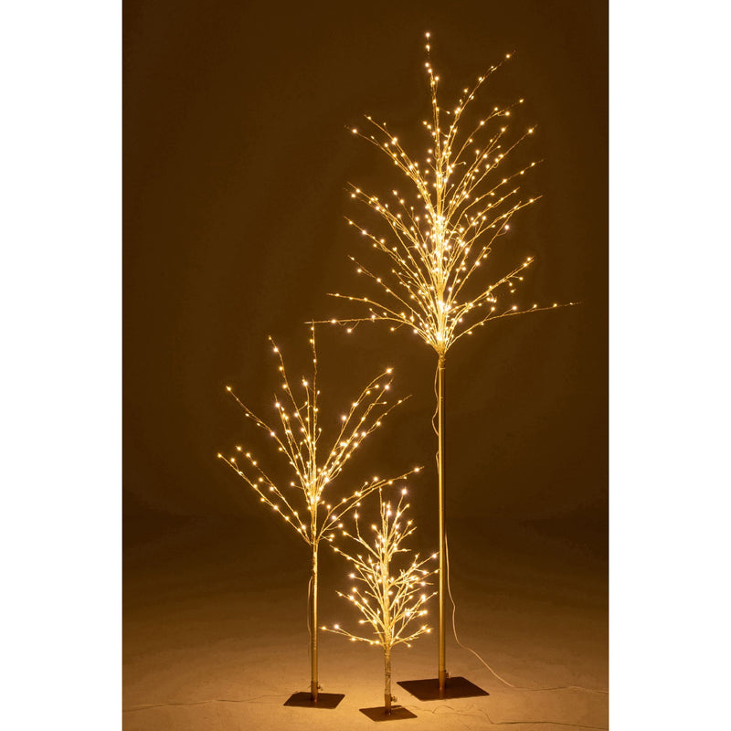 ARBRE LED METAL OR S 34x30xH59 cm