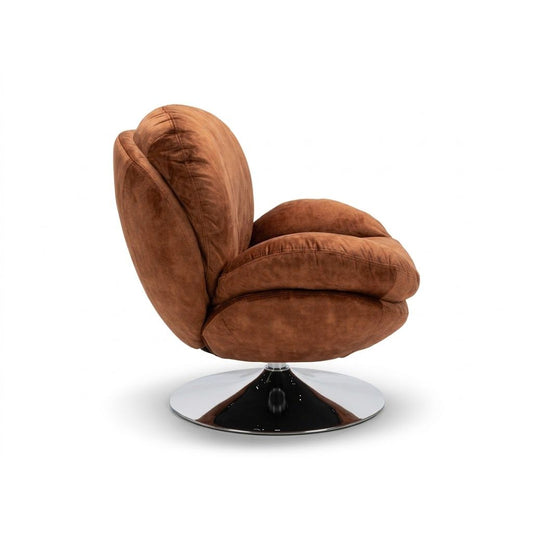 Fauteuil IZOP velours Fox