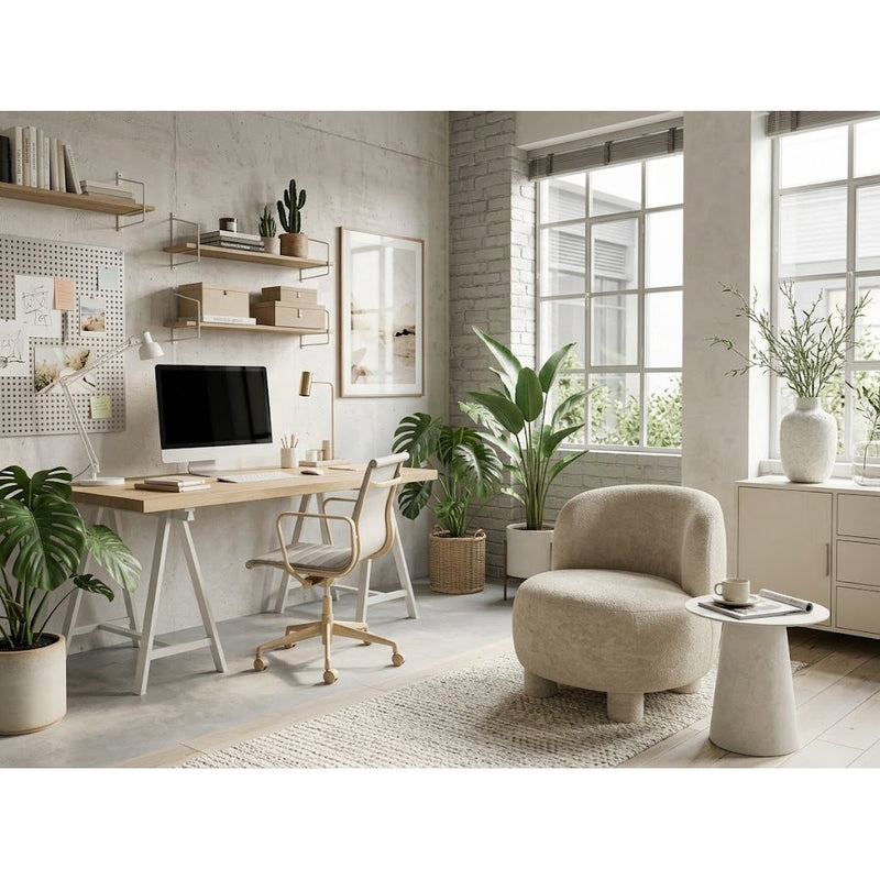 Fauteuil BORLANO Beige 74x77h73cm