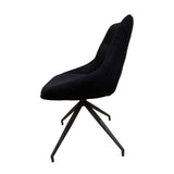 Chaise STORY Black bouclette 52x60xH85.5cm