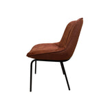 Chaise CELINE Fox bimatiere 49x61xH81.5cm