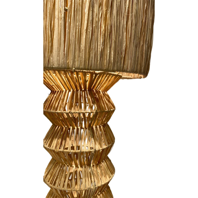 Lampadaire ACCORDÉON Rafia D40xH100cm